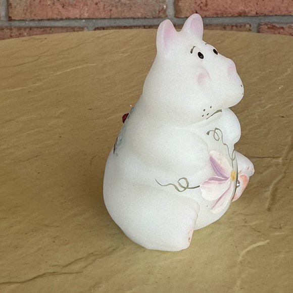 Fenton Glass Hand Painted Hippo - Picture 6 of 9